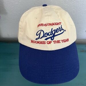 Vintage Los Angeles Dodgers Five Straight Rookies Of The Year Ball Cap Hat